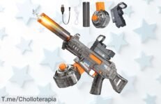 Pistola de agua electrónica con alcance brutal y más de 280 disparos para mojar sin parar oferta nunca vista con precio loco date prisa antes que se acabe el ofertón