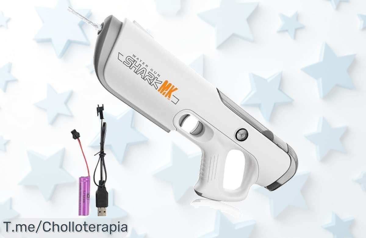 Pistola de agua electrónica con disparo ultrarrápido y batería extraíble disfruta del super chollo nunca visto aprovecha este descuento brutal oferta limitada actúa ya
