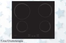 Placa Candy Idea CH64CCB con 4 fuegos que calienta rapidísimo y avisa de derrames aprovecha este ofertón nunca visto precio de ganga por tiempo limitado compra ya antes que desaparezca