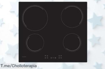 Placa Candy Idea CH64CCB con 4 fuegos que calienta rapidísimo y avisa de derrames aprovecha este ofertón nunca visto precio de ganga por tiempo limitado compra ya antes que desaparezca