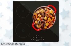 Placa de inducción Cecotec 3 fuegos con potencia brutal y bloqueo infantil disfruta un super chollo que nunca viste compra ya antes que desaparezca este ofertón