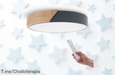Plafón LED regulable con mando diseño madera y luz potente luminosidad brutal aprovecha este ofertón precio loco limitado ¡compra ya antes que desaparezca!