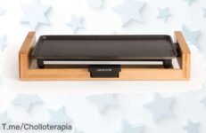 Plancha de asar eléctrica 1800W con grill hasta 230º en bamboo stone flat oferta nunca vista aprovecha este ofertón al precio loco antes que desaparezca la ganga