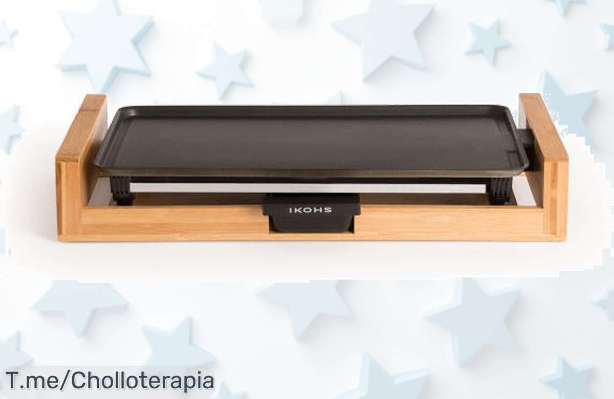 Plancha de asar eléctrica 1800W con grill hasta 230º en bamboo stone flat oferta nunca vista aprovecha este ofertón al precio loco antes que desaparezca la ganga