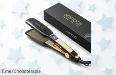 Plancha de pelo KIPOZI profesional con pantalla LCD y calentamiento instantáneo precio loco único super chollo descuento brutal oferta limitada ¡compra ya!