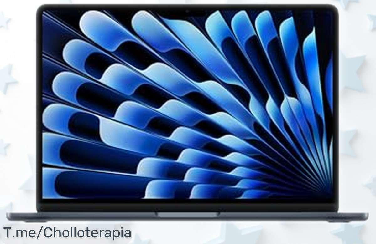 Portátil MacBook Air 2025 con chip M4 y pantalla Liquid Retina perfecta para tu día a día, ahora con memoria unificada de 16 GB y batería que dura hasta 18 horas ¡precio rebajado que vuela rápido, no lo dejes escapar!