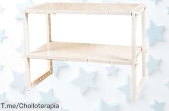 Práctico estante organizador de cocina Cabilock con diseño ajustable y fácil instalación, rebajado a precio muy bajo para que puedas ganar espacio ya mismo ¡Corre que las unidades vuelan en esta oferta limitada!