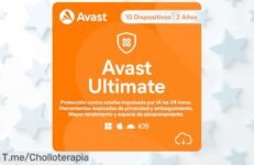 Protección total para 10 dispositivos con Avast Ultimate 2025 rebajada ya: potencia, seguridad y velocidad al máximo en un super chollo que no durará mucho ¡dale a tu equipo el cuidado que merece antes de que suba el precio!