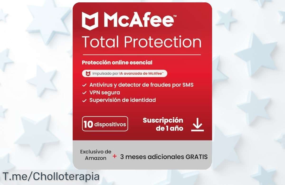 Protección total para 10 dispositivos con McAfee Total Protection 2025 un ofertón con VPN incluida y alerta instantánea corre ahora consigue este descuento brutal nunca visto precio de ganga
