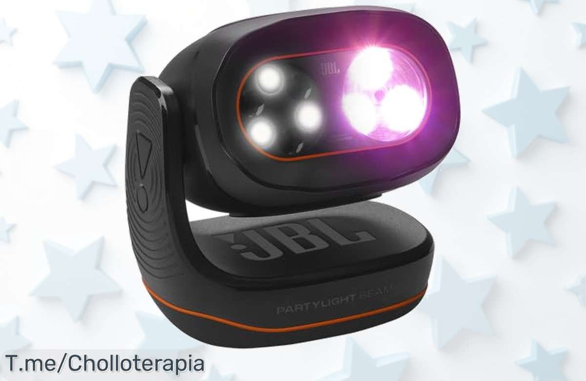 Proyector JBL PartyLight Beam alucinante con luces que bailan y control desde el móvil precio loco y descuento brutal ¡corre porque este super chollo es limitado!