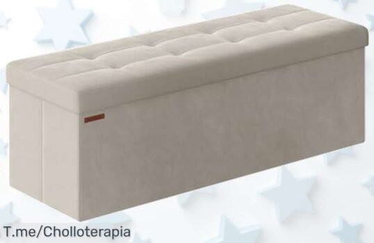 Puff de almacenaje súper resistente con mega espacio no vuelvas a perder nada aprovecha este super chollo con descuento brutal y precio loco que es solo por poco tiempo compra ya