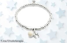 Pulsera Uno de 50 bañada en plata con cristal Murano diseño único brillo especial súper chollo descuento brutal precio loco oferta limitada cómprala ya antes que vuele