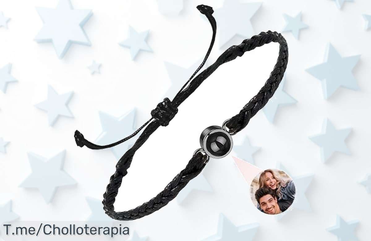 Pulsera con foto personalizada que proyecta tu imagen favorita cerca del corazón a precio loco disfrútala ya en este ofertón nunca visto y no pierdas el descuento brutal limitado