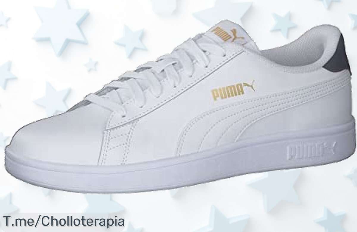 Puma Smash V2 L resistentes de cuero con suela antideslizante en un ofertón nunca visto aprovecha este precio loco y haz tuyo el mejor estilo ¡corre que vuelan!
