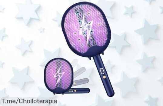 Raqueta matamoscas eléctrica 3 en 1 con recarga USB mata mosquitos al instante disfruta de un descuento brutal nunca visto aprovecha este precio loco ya