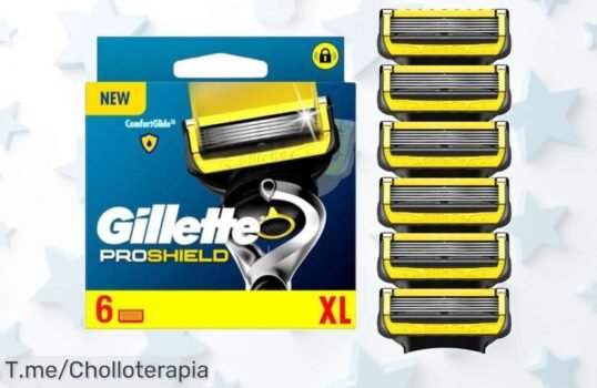Recambios Gillette ProShield con 6 cuchillas ultraafiladas para un afeitado perfecto precio loco y descuento brutal que no volverás a ver aprovecha este ofertón ya mismo