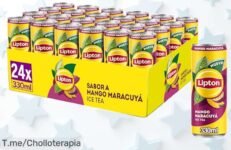 Refresco de té mango maracuyá pack 24 latas bajo en calorías sabor tropical refrescante precio loco nunca visto aprovecha este ofertón limitado ya
