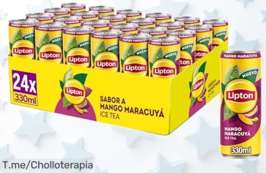 Refresco de té mango maracuyá pack 24 latas bajo en calorías sabor tropical refrescante precio loco nunca visto aprovecha este ofertón limitado ya