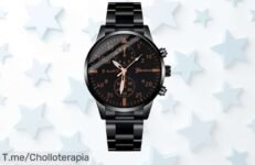 Reloj analógico minimalista de acero inoxidable con resistencia al agua a un super chollo y descuento brutal nunca visto solo por tiempo limitado ¡aprovecha ya!