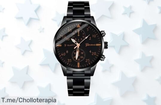 Reloj analógico minimalista de acero inoxidable con resistencia al agua a un super chollo y descuento brutal nunca visto solo por tiempo limitado ¡aprovecha ya!