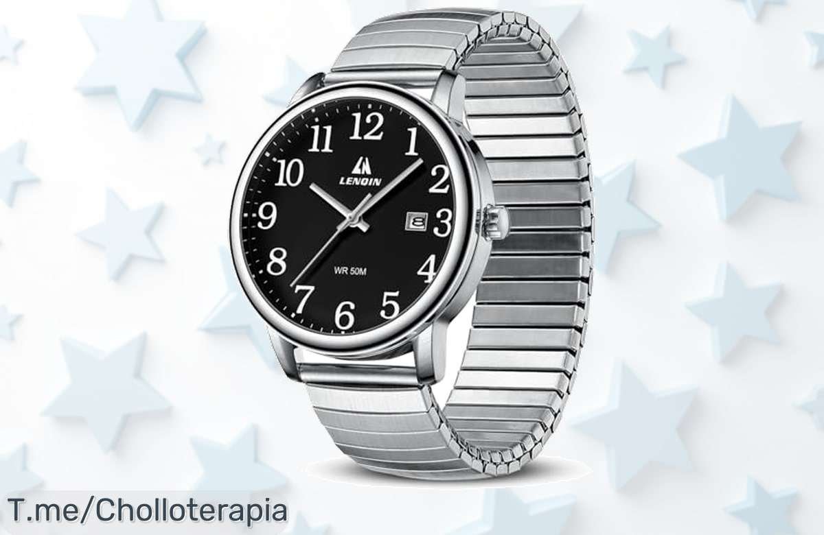 Reloj de pulsera resistente al agua con diseño clásico y fácil de leer precio loco en un ofertón nunca visto aprovecha este super chollo antes que se agote