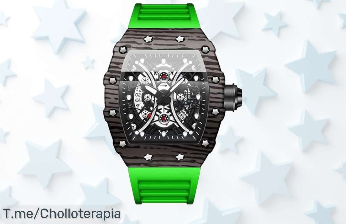 Reloj deportivo hombre con correa verde resistente al agua y puntero luminoso un super chollo con descuento brutal nunca visto corre que vuelan las unidades aprovecha ya