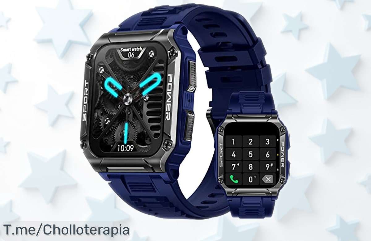 Reloj inteligente Avumda NX6 con llamada y ritmo cardíaco, 100+ modos deportivos y resistencia 5ATM a precio rebajado increíbl ¡no pares de aprovechar este desconto brutal que vuela ya mismito!