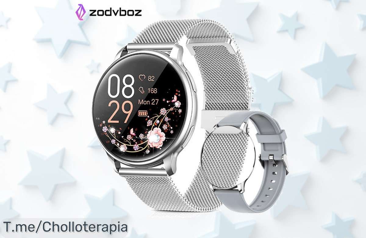 Reloj inteligente con Bluetooth precio loco controla tu ritmo cardíaco y recibe llamadas perfecto para todos aprovecha este super chollo solo por tiempo limitado actúa ya