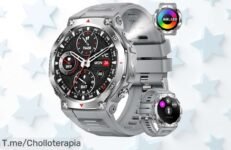 Reloj inteligente con llamadas pantalla amoled y linterna led solo hoy un super chollo con descuento brutal que cuida tu salud no dejes pasar este harga loco actúa ya