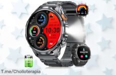 Reloj inteligente hombre con pantalla gigante AMOLED y más de 110 deportes disfruta resistencia total y llamadas al toque precio loco nunca visto oferta limitada ¡compra ya!