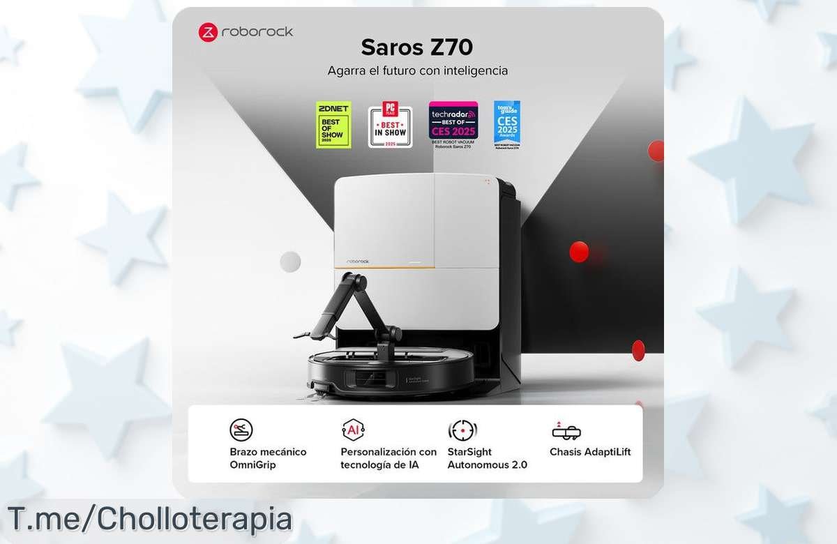 Roborock Saros Z70 con succión brutal de 22000pa y brazo omnigrip el super chollo que limpia como un pro solo quedan 3 ¡hazlo tuyo ya antes del descuento brutal nunca visto!