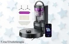 Robot aspirador Eureka E20 Plus con succión súper potente y autovaciado hasta 45 días un super chollo con descuento brutal único que se acaba rápido compra ya