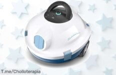 Robot aspirador inalámbrico para piscina con succión doble potente y limpieza continua 90 minutos, aprovecha este ofertón nunca visto por un precio de ganga ¡corre que vuelan!