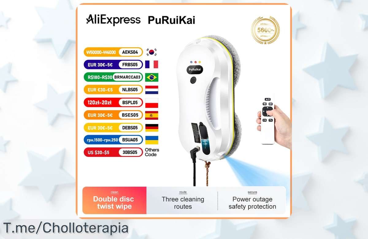 Robot aspirador para ventanas con pulverizador agua limpia sin esfuerzo descubre este ofertón único con precio loco y descuento brutal compra ya antes que se agote la oportunidad