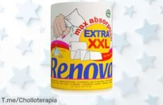 Rollo de cocina XXL Renova súper resistente que dura triple disfruta del descuento brutal y precio loco nunca visto aprovecha ya este super chollo antes que se acabe