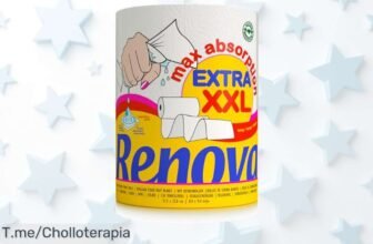 Rollo de cocina XXL Renova súper resistente que dura triple disfruta del descuento brutal y precio loco nunca visto aprovecha ya este super chollo antes que se acabe