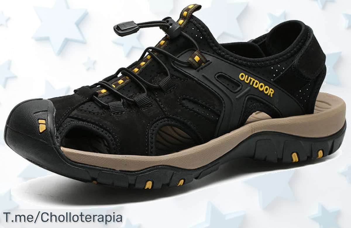 Sandalias de hombre Rumdax cuero genuino super chollo con descuento brutal para pisar fuerte este verano aprovecha el precio loco oferta nunca vista ¡corre que vuelan!