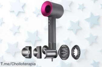 Secador de pelo profesional iónico sin aspas diseño ultraligero super chollo con seis accesorios para un pelo perfecto aprovecha este ofertón y descuento brutal ya mismo