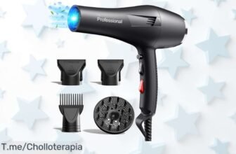 Secador profesional HappyGoo con iones para un secado rápido y cuidado termina en super chollo con descuento brutal que nunca visto corre antes de que se agote este ofertón exclusivo