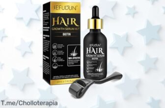 Serum para crecimiento del cabello con biotina que fortalece y engrosa desde la raíz oferta limitada con rodillo incluido precio loco que no puedes dejar escapar compra ya antes que se agote