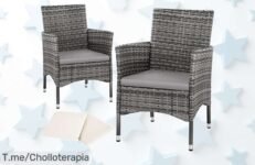 Set de 2 sillones en ratán super resistente con cojines intercambiables diseño moderno a precio loco no dejes pasar este ofertón nunca visto ¡compra ya antes que vuelen!
