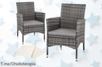 Set de 2 sillones en ratán super resistente con cojines intercambiables diseño moderno a precio loco no dejes pasar este ofertón nunca visto ¡compra ya antes que vuelen!