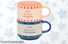 Set de 2 tazas apilables mr wonderful con mensaje de amor que conquista precio loco y descuento brutal nunca visto aprovecha este ofertón limitado ¡compra ya!