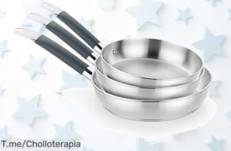 Set de sartenes BRA acero inoxidable con fondo triple que reparte el calor como un pro super chollo con descuento brutal precio loco y oferta limitada ¡Corre antes que vuelen!
