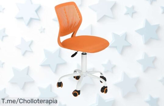Silla de escritorio giratoria con diseño moderno y ruedas fáciles precio loco que ahorra espacio un ofertón nunca visto aprovecha este descuento brutal ya