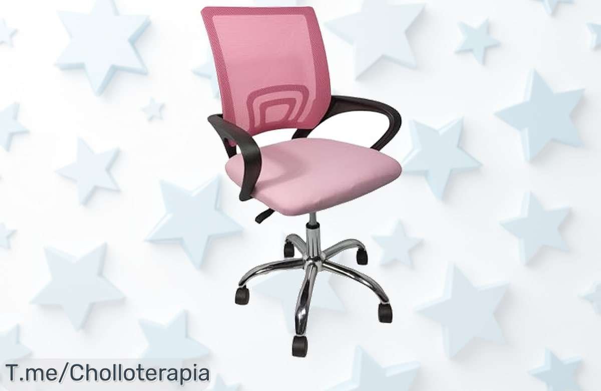 Silla escritorio juvenil Nala Home heavenly regulable y giratoria con tejido 3D es un super chollo que crece contigo aprovecha este ofertón a precio loco antes de que se acabe