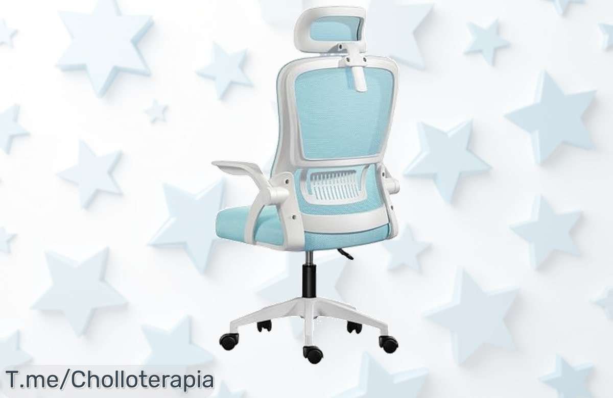 Silla gaming con respaldo de malla y reposabrazos abatibles precio loco para cuidar tu espalda todo el día aprovecha este ofertón único antes que se agote compra ya