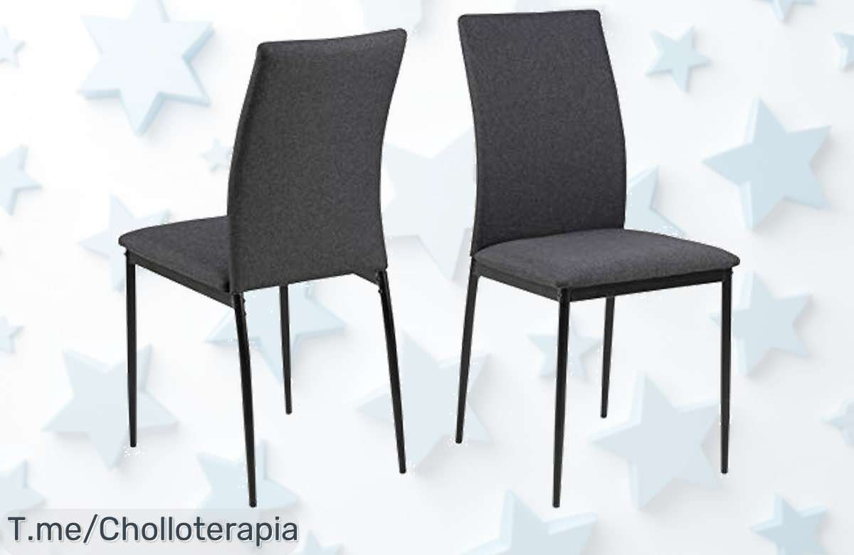 Sillas AC Design respaldo alto juego de 4 con soporte perfecto a precio loco aprovecha este ofertón nunca visto descuento brutal unidades limitadas corre ya