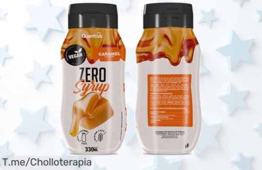 Sirope de caramelo Quamtrax 0% calorías sin azúcar con un descuento brutal disfruta sabor total sin culpa en este ofertón limitado corre antes que se acabe