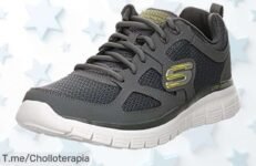 Skechers Burns hombre en gris talla 43 con diseño moderno y súper resistente precio de ganga nunca visto aprovecha este descuentazo antes que se acaben las unidades corre ya